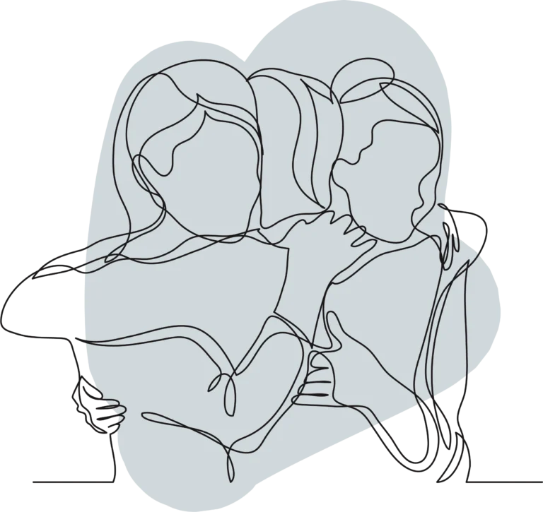 A family on a video call, engaged in therapy via Polaris Psychology's telehealth services.